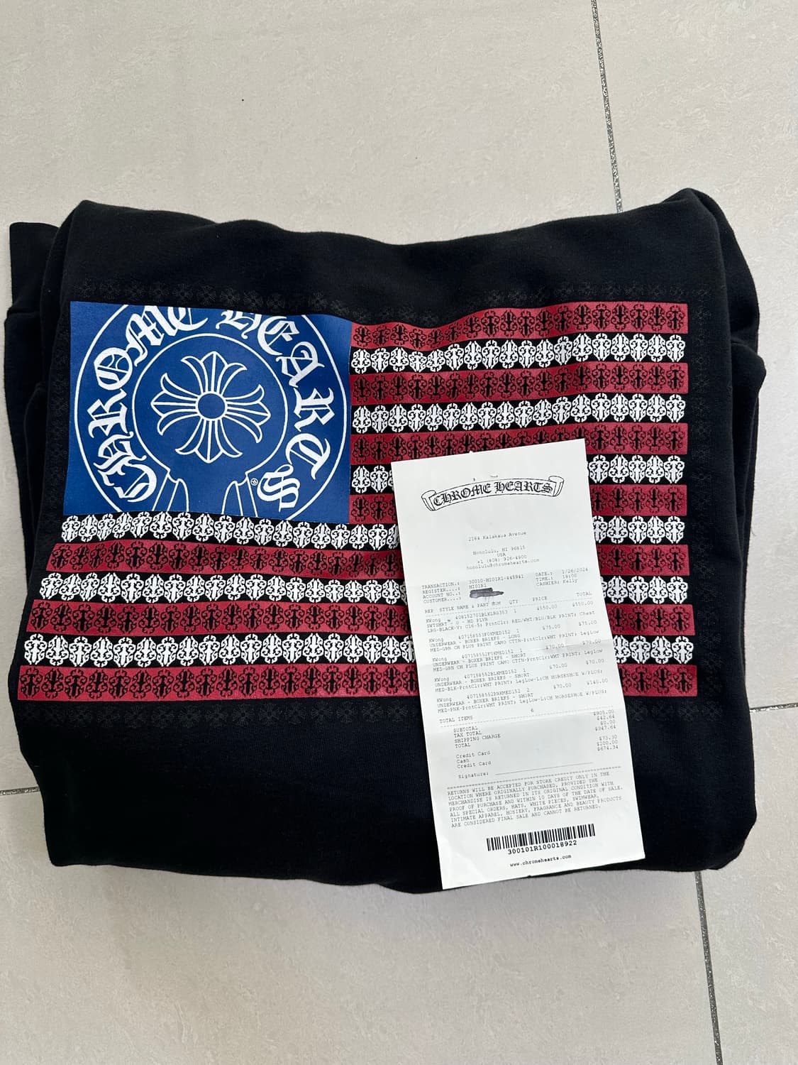 크롬하츠 아메리칸 대거 플래그 후드 (성조기후드) 상품이미지1