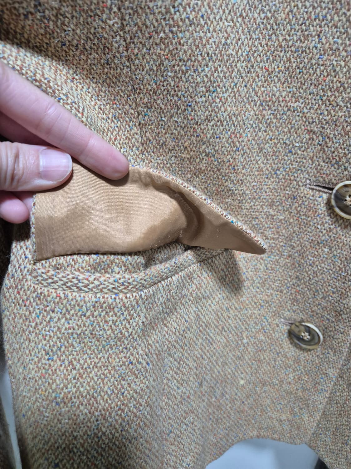 (세일)JPN빈티지. 브라운 트위드 스커트 세트 상품이미지6