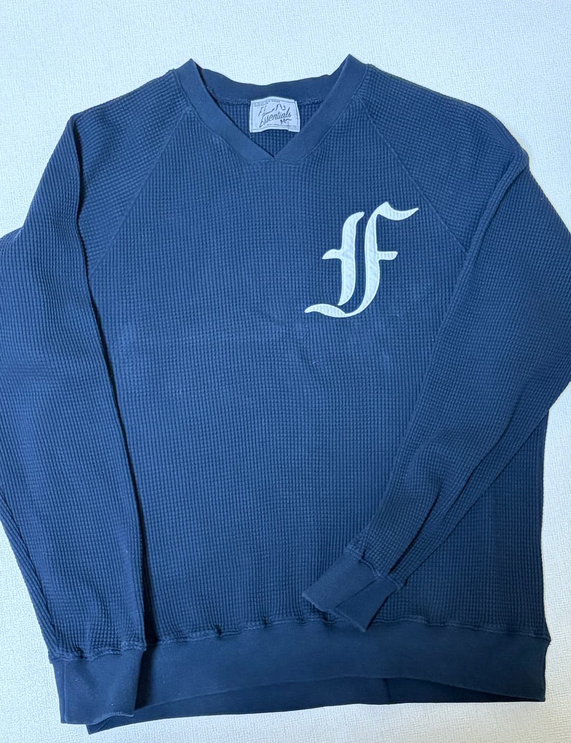 샵페어리 와플 맨투맨 네이비 상품이미지1