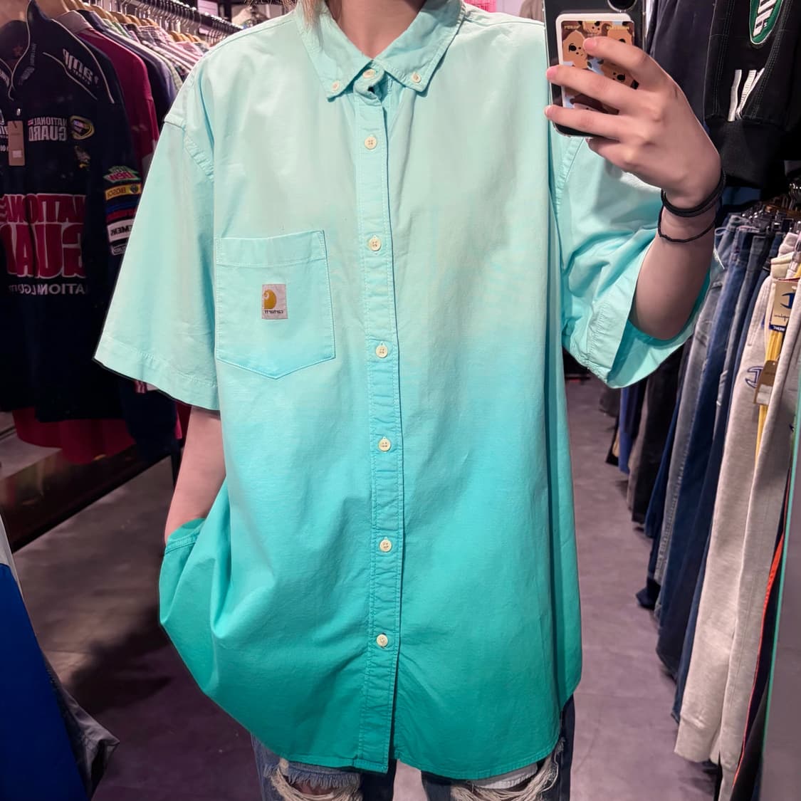 [IM] Carhartt 칼하트 반팔 셔츠 민트 상품이미지3