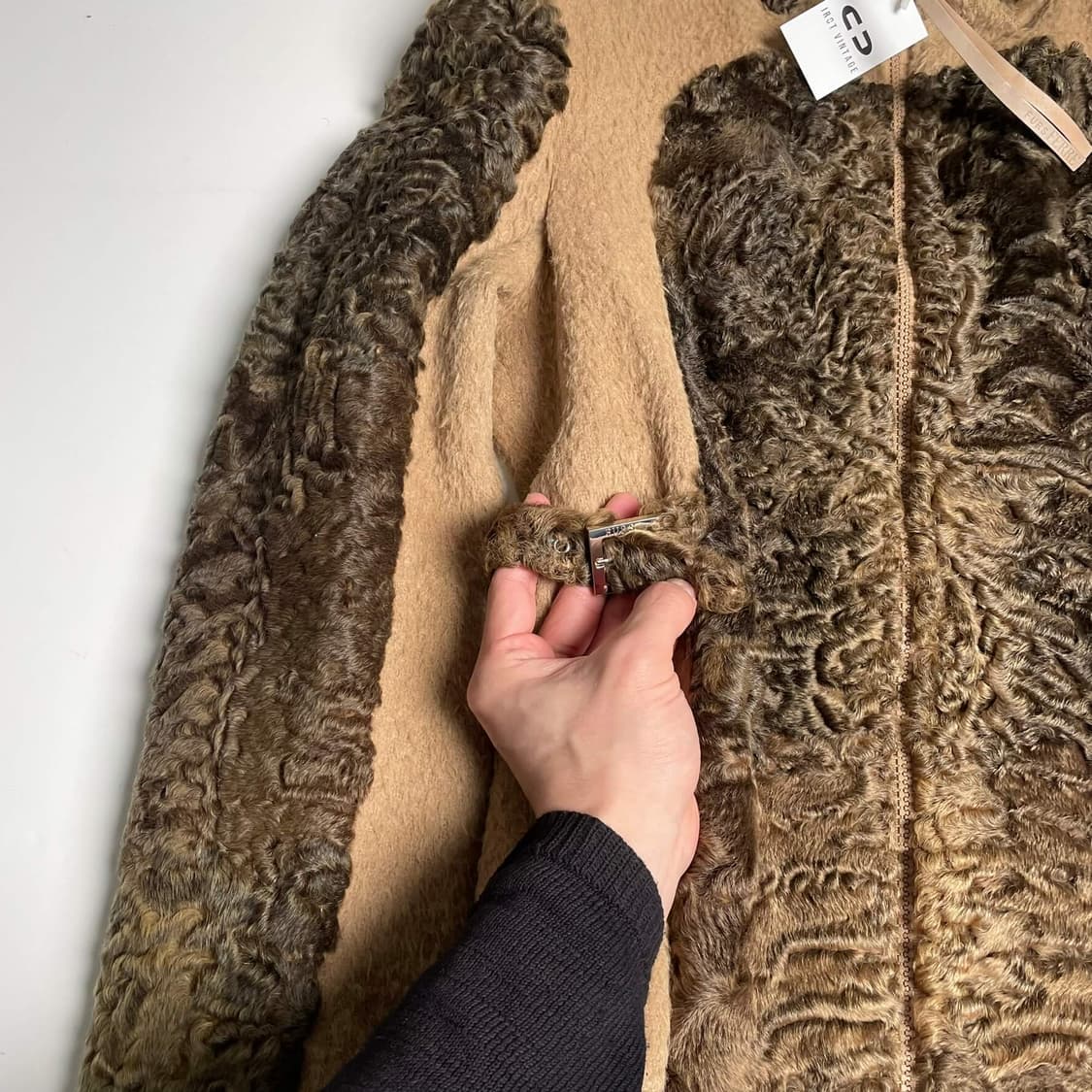 Gianfranco ferre 퓨어 라나 퍼 집업 자켓 (italy)   상품이미지5