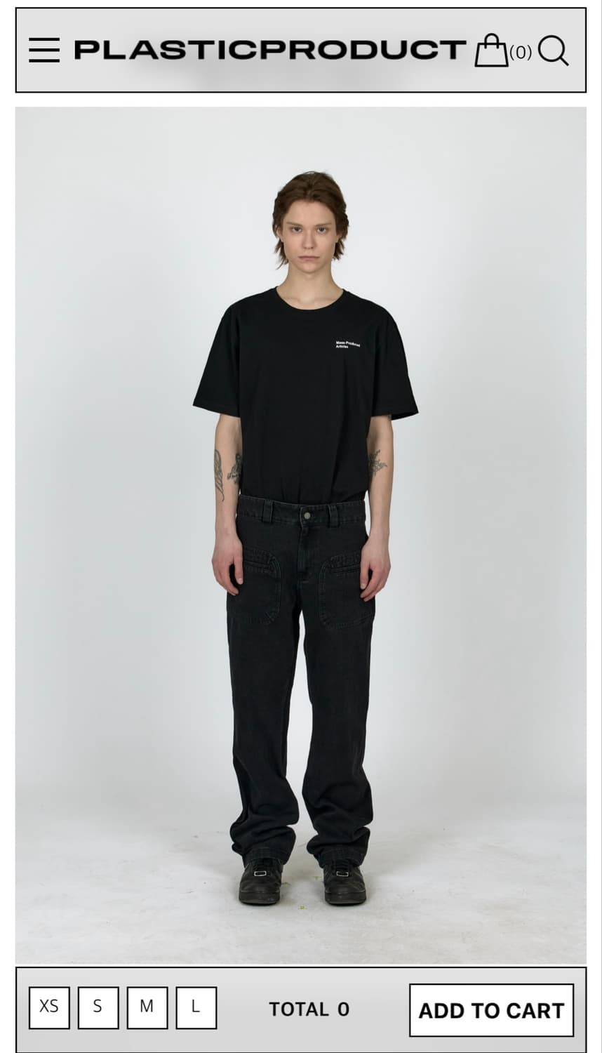MPa SPLIT POCKET PANTS (BLACK) SIZE: S 상품이미지2
