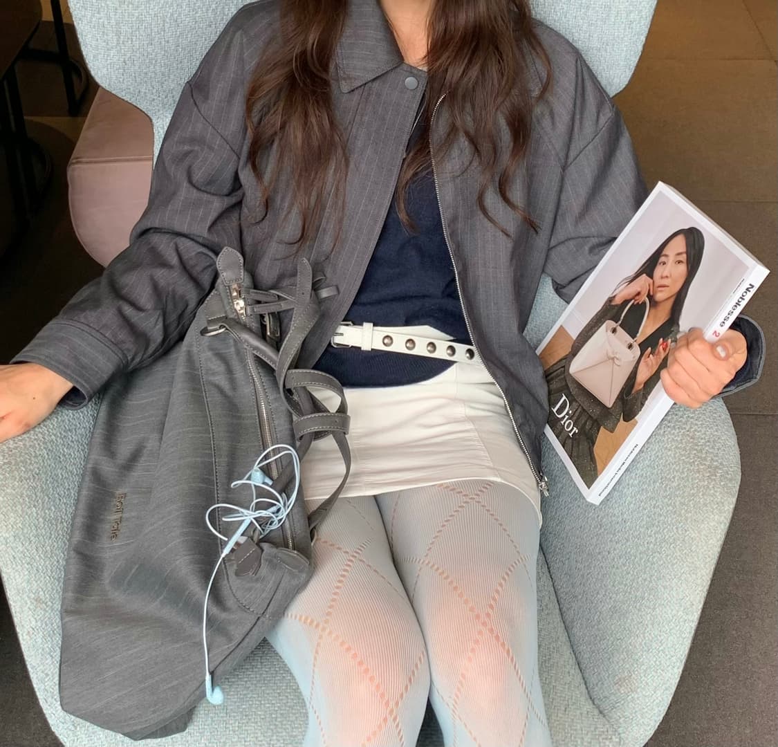 (새상품) 미쏘 봄신상 블루종 점퍼 상품이미지4