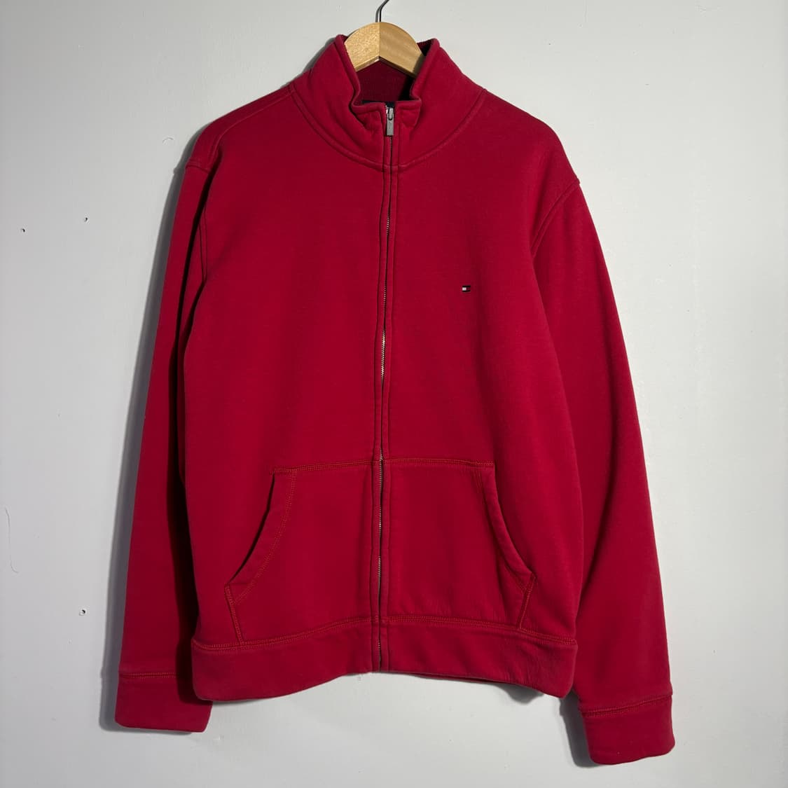 타미힐피거 빈티지 레드 플리스 집업 자켓 (무료배송) 상품이미지1