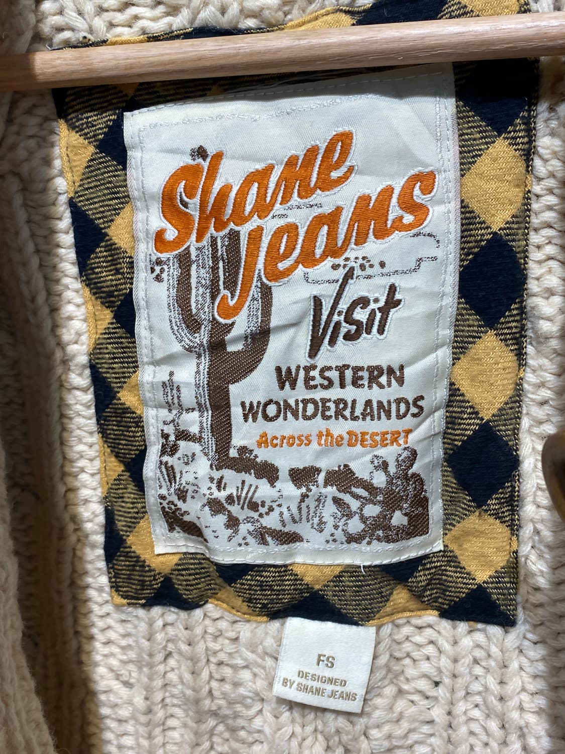 00s셰인진스 케이블 니트집업 상품이미지10