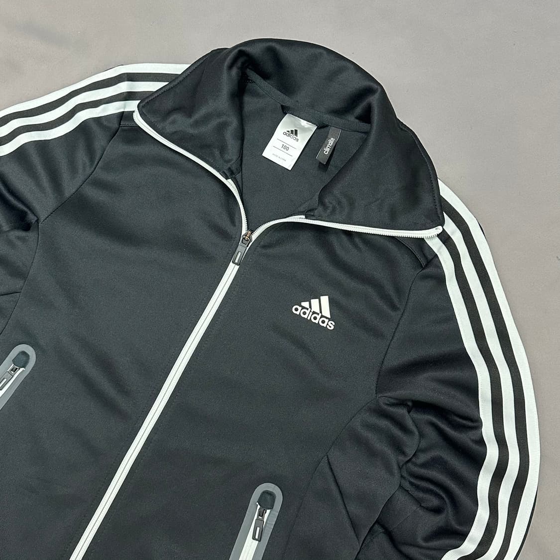 아디다스 블랙 화이트라인 빈티지 져지 100 상품이미지4