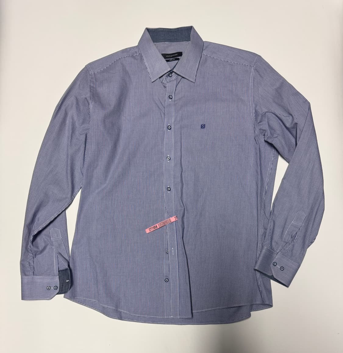 루이까또즈 클래식  슬림핏 긴팔 정장 체크 셔츠 L ~ XL 상품이미지1