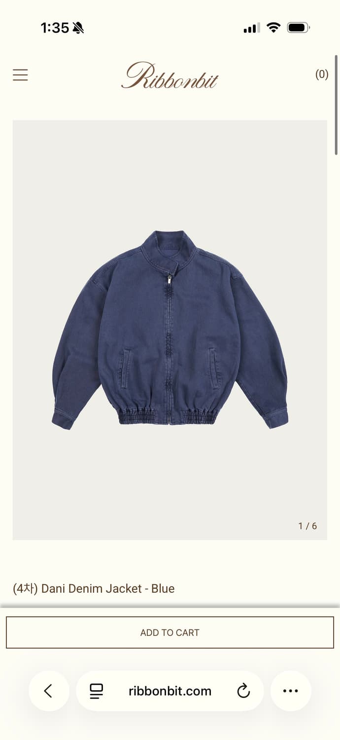 새상품) 리본빛 Dani Denim Jacket - Blue 상품이미지2