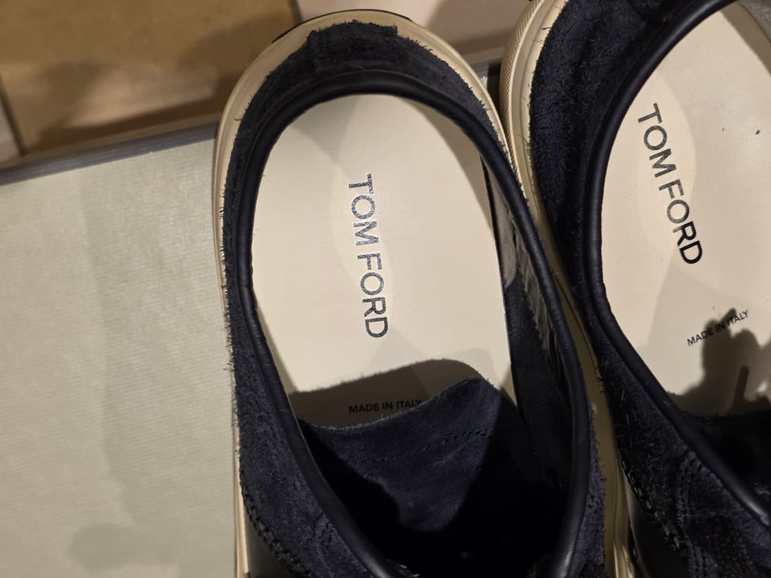 톰포드 스웨이드 캠브리지 스니커즈 네이비 상품이미지7