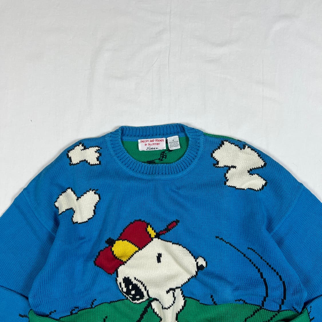 80’s-90‘s 스누피 snoopy 카툰 올프린트 니트 상품이미지2