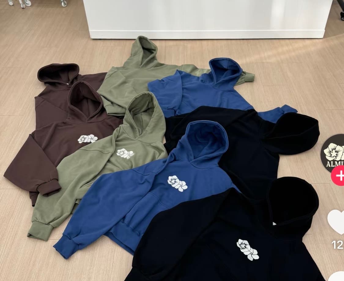 알미래 크롭 후드티 브라운 s 상품이미지2