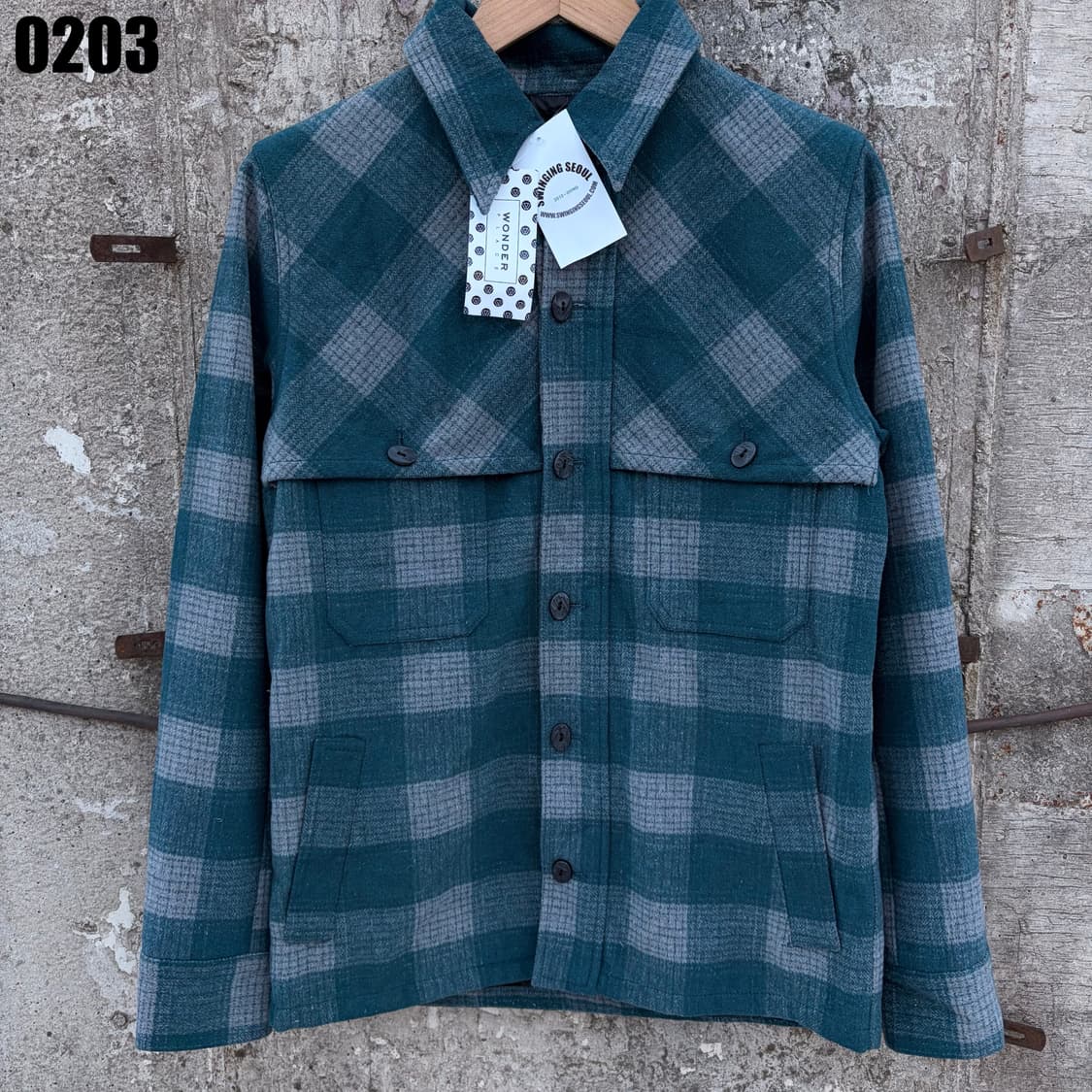 원더플레이스 누빔 셔츠 남방 S 상품이미지1