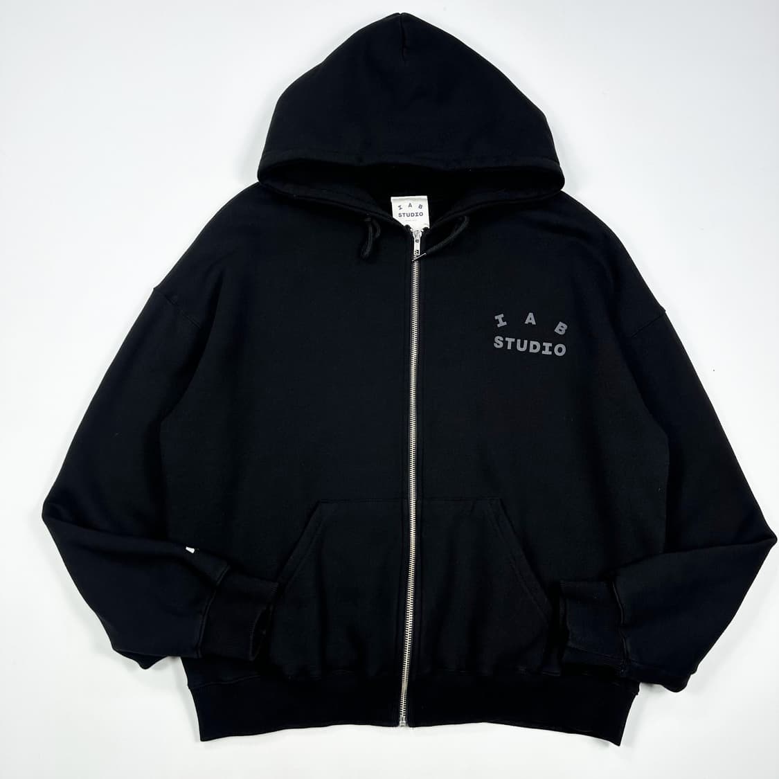 아이앱스튜디오 x JTBC 박시핏 헤비코튼 후드집업 블랙 L 상품이미지1