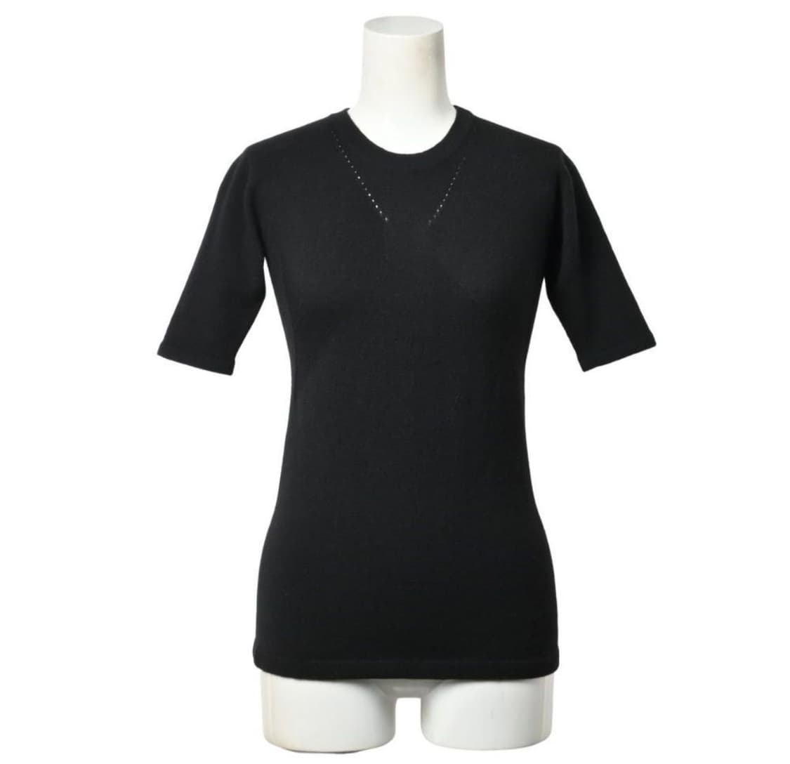 샤넬 02A 코코마크 캐시미어 반소매 니트 42 상품이미지1