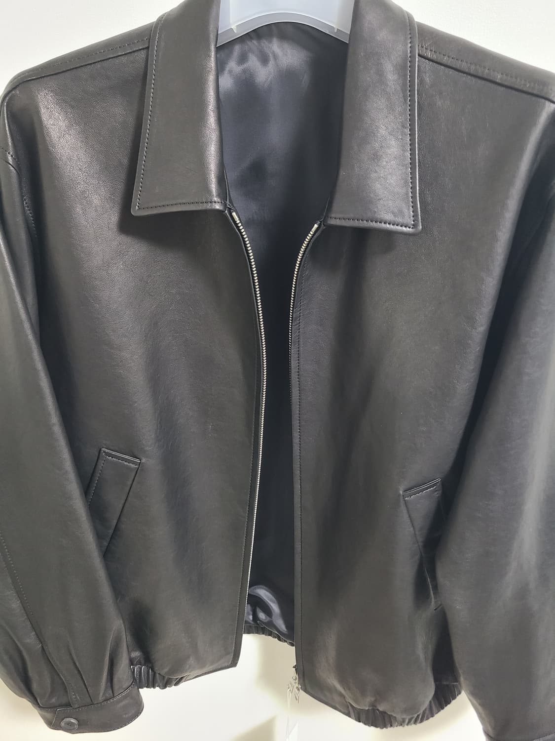 SEW 레더 블루종 자켓 상품이미지4