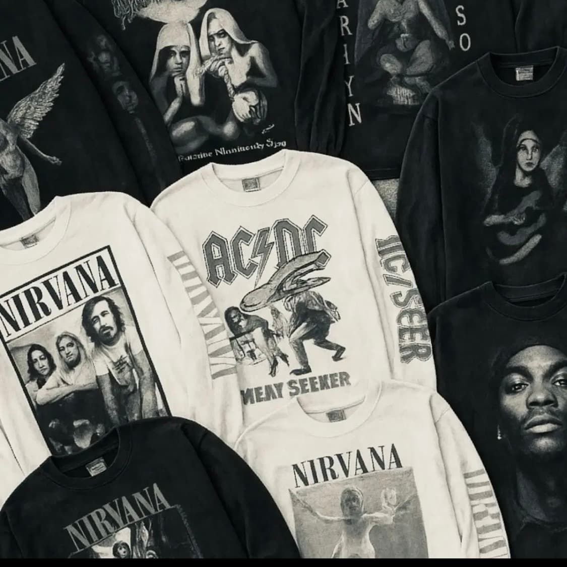 (rep) 빈티지 너바나 롱슬리브 sk 상품이미지3