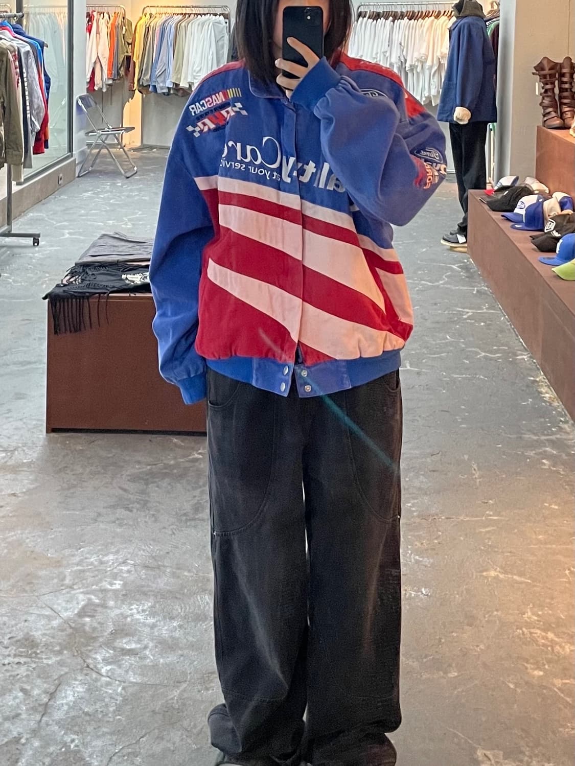 HASE 빈티지 90s 포드 레이싱 자켓 H1213 상품이미지1