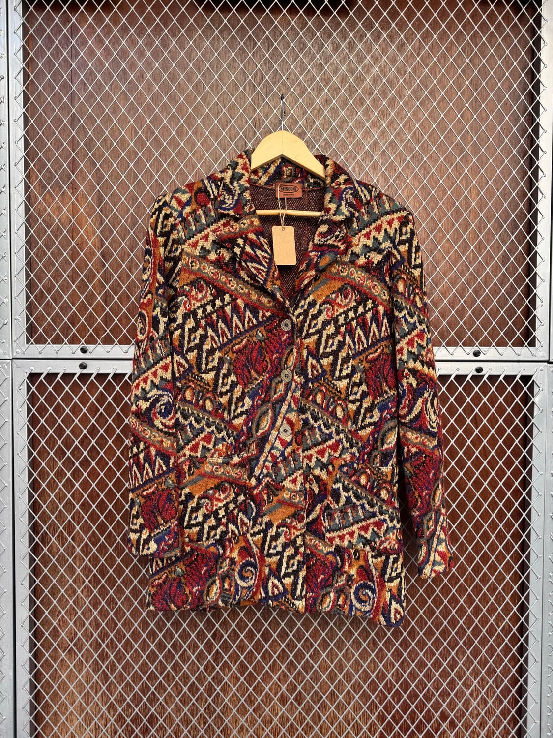 missoni 미쏘니 모헤어 패턴 금사 니트 가디건 자켓 M 상품이미지1