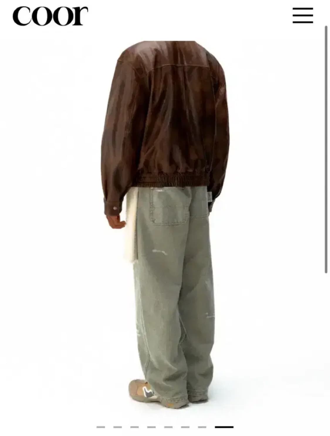 베지터블 레더 A-2 자켓 상품이미지6