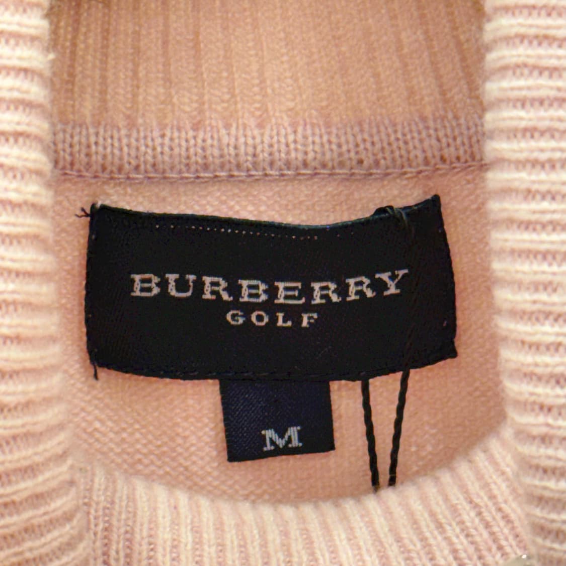 버버리 골프 터틀넥 니트 베스트 레이어드 스트라이프 디테일 핑크 상품이미지8