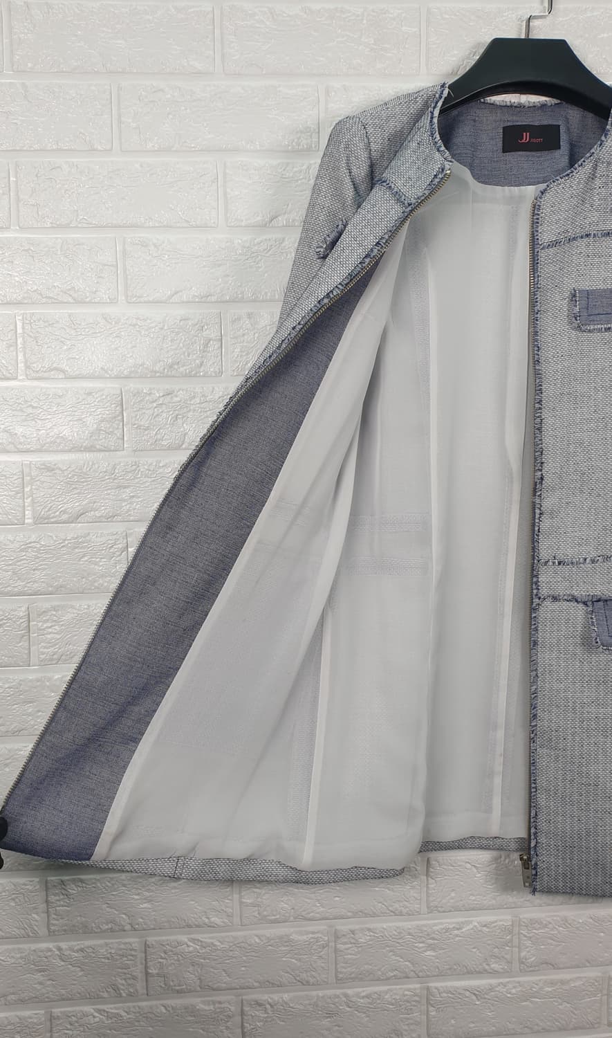 [55]제이제이지고트 트위드 롱 자켓 상품이미지5