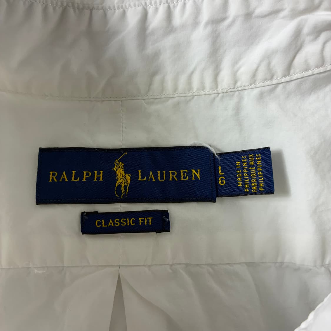 Polo  폴로 랄프로렌 자수 코튼 화이트 반팔 셔츠  상품이미지3