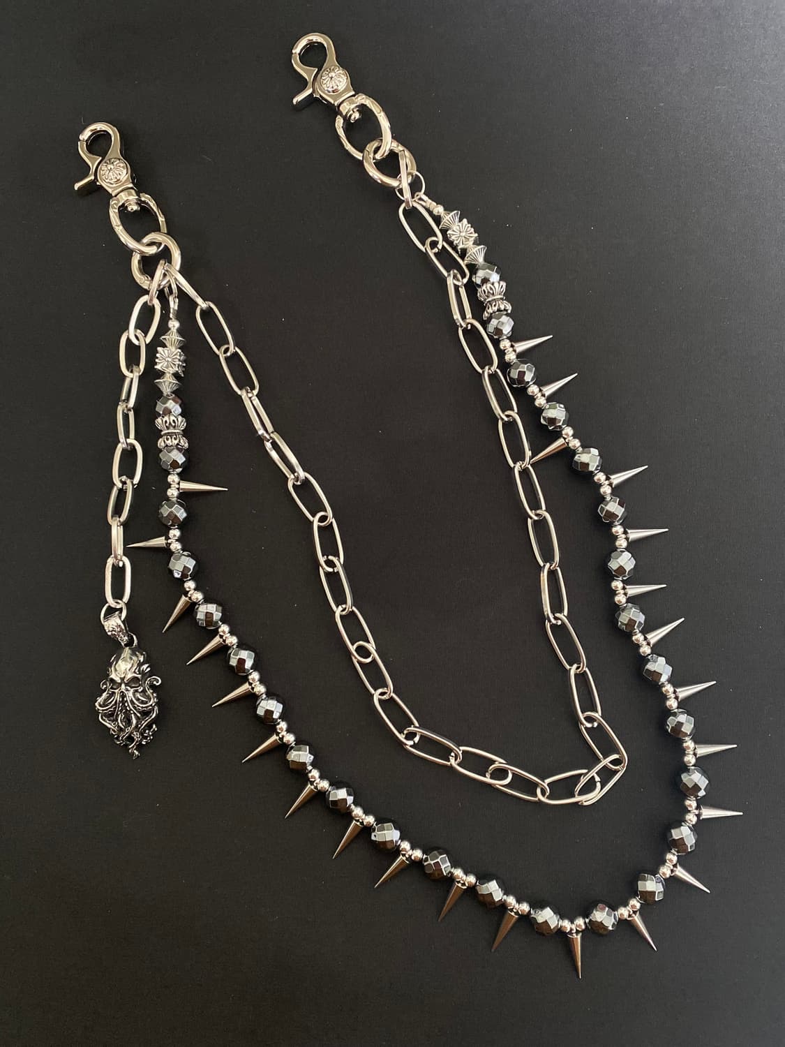 스파이크 비즈 팬츠 체인 상품이미지1