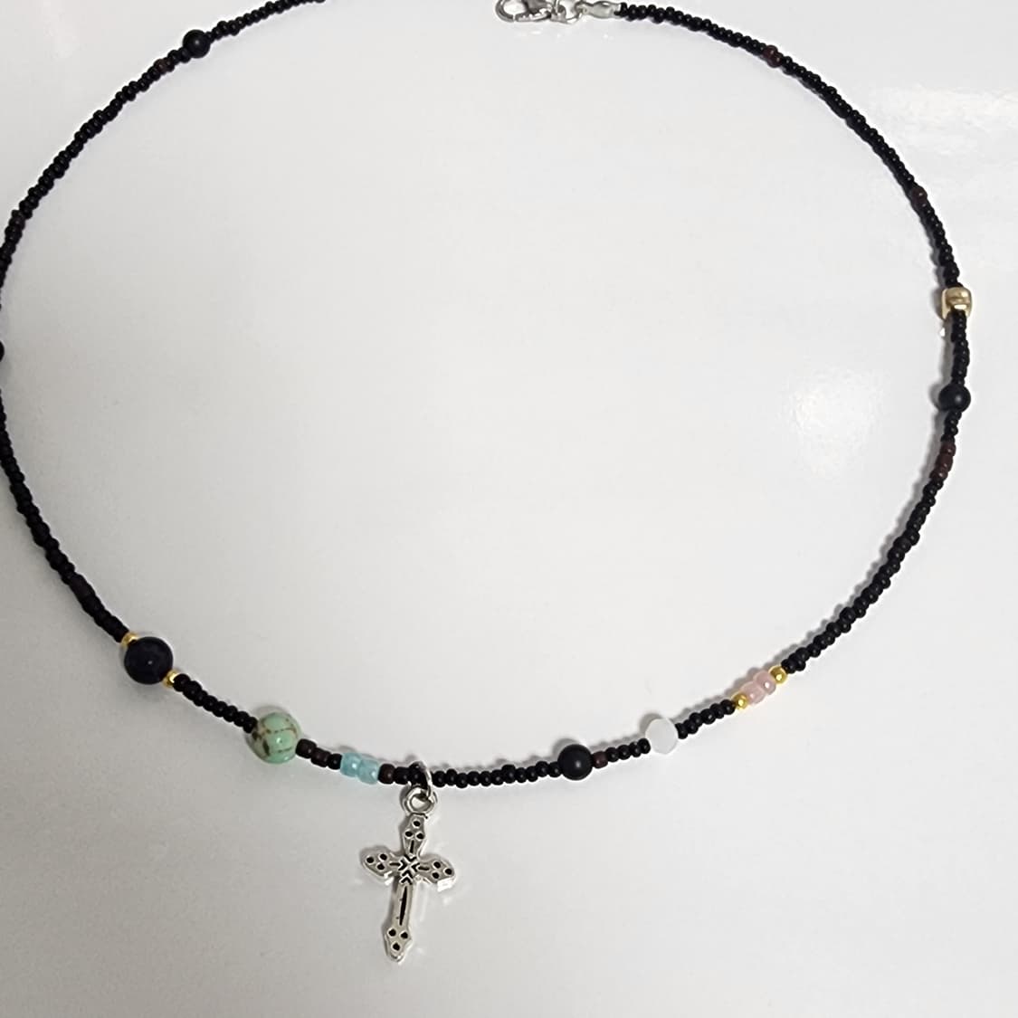 남자 원석 포인트 목걸이 상품이미지1