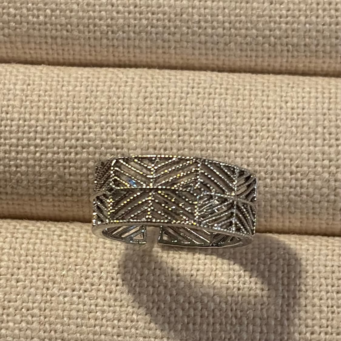 새상품 여성 신주 빗살 오픈링 반지  상품이미지7