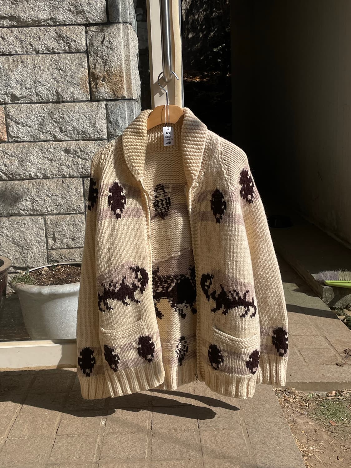 빈티지 캐나다 코위찬 물소 L 상품이미지1