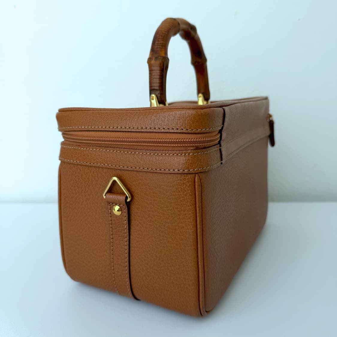 구찌 빈티지 뱀부 대나무 토트 베니티백 메이크업박스 상품이미지4