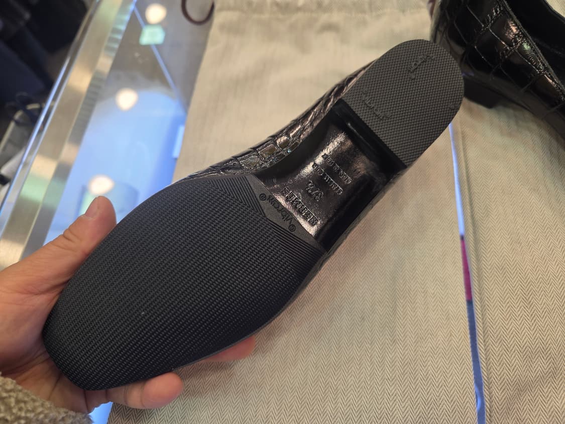 에르메스 블랙 와니 로퍼 슬립온 여성구두 상품이미지3