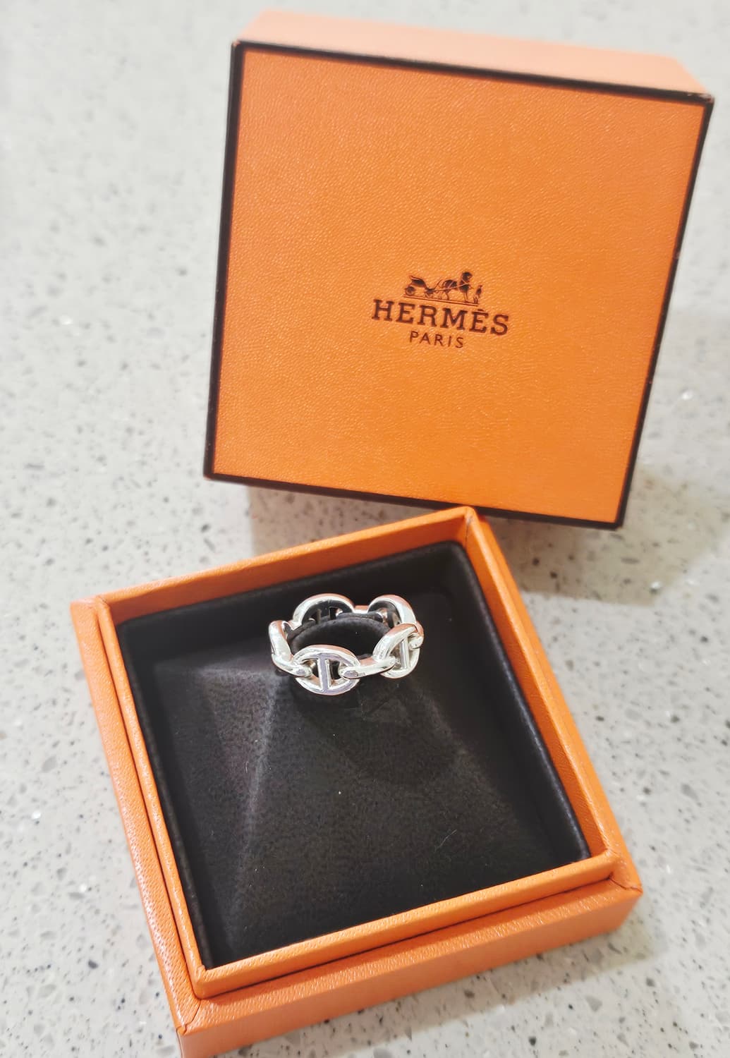 에르메스 샹달 실버 반지 50호 국내 10호 [정품/박스포함] 상품이미지5