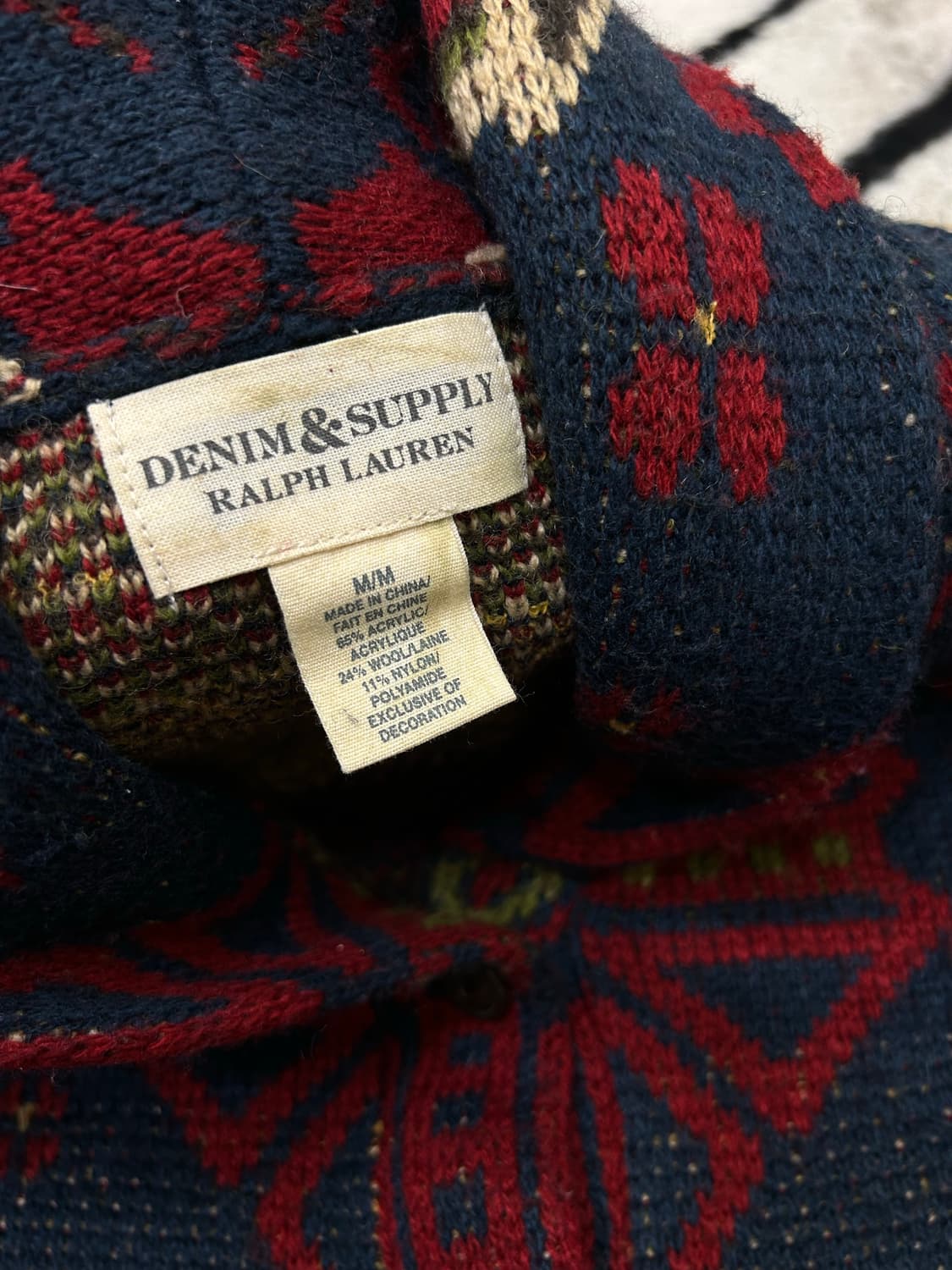 [M]데님앤서플라이 랄프로렌 아즈텍 니트가디건 상품이미지5