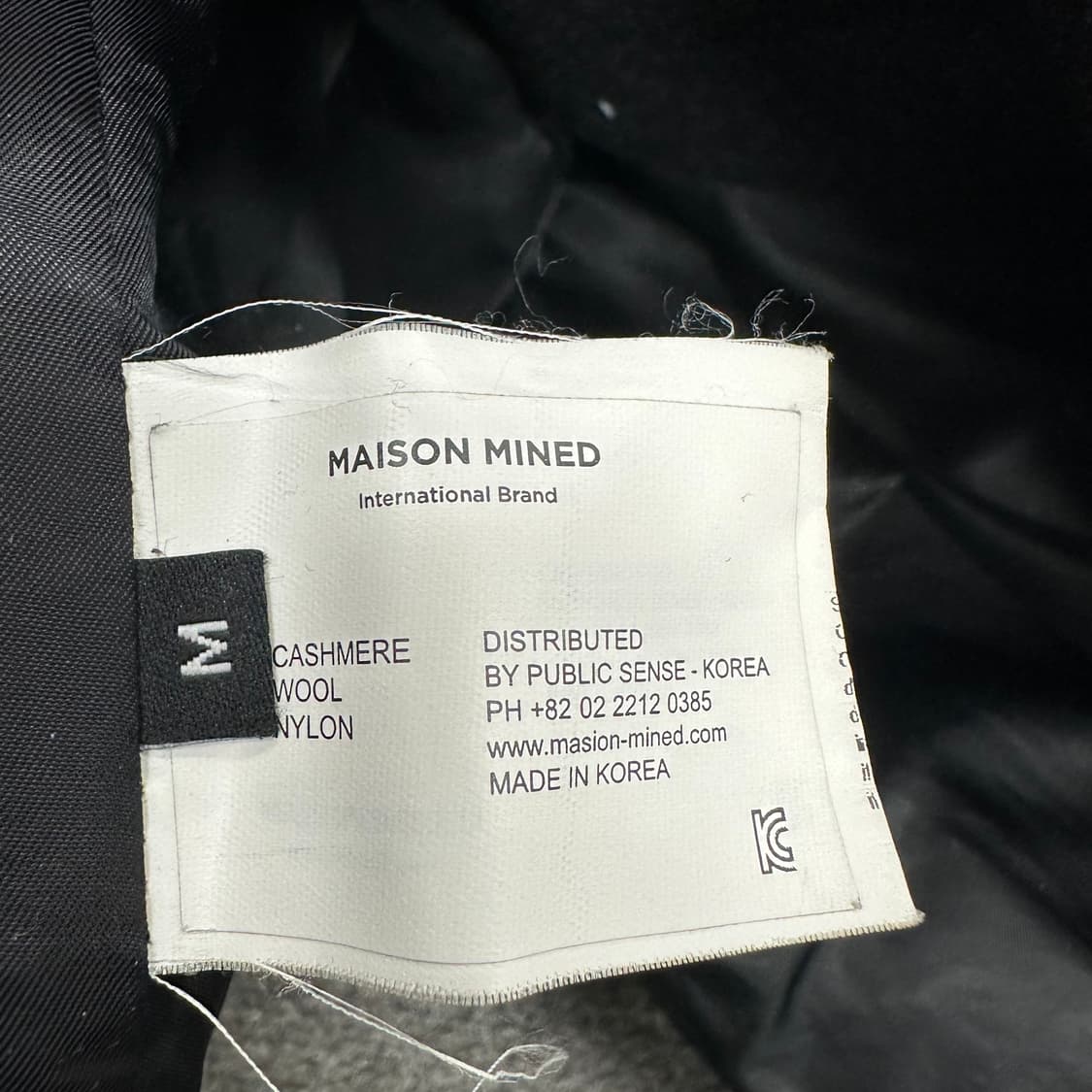 메종미네드 울 캐시미어 롱 코트 상품이미지4