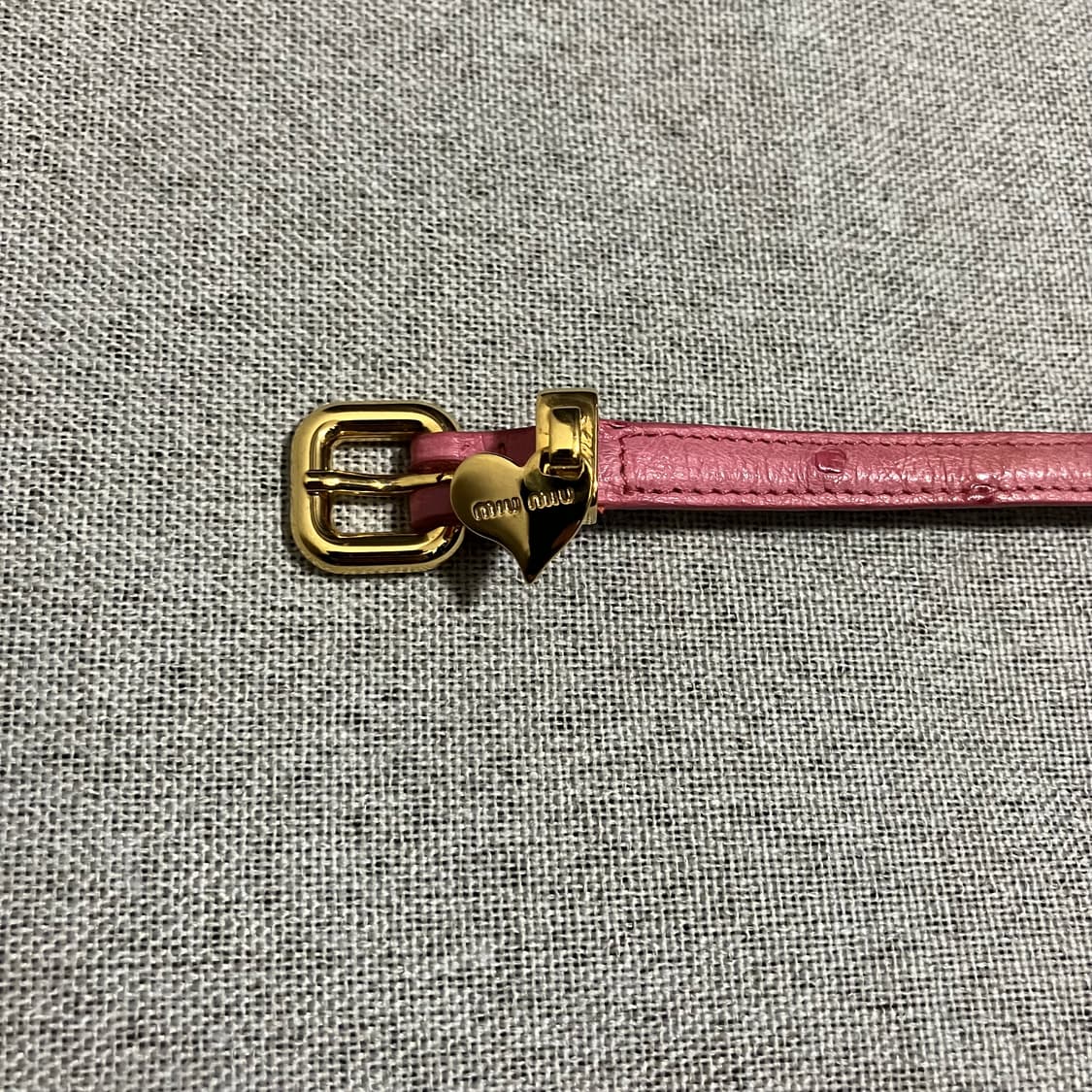 [OS] 미우미우 핑크 하트 레더 팔찌 상품이미지3