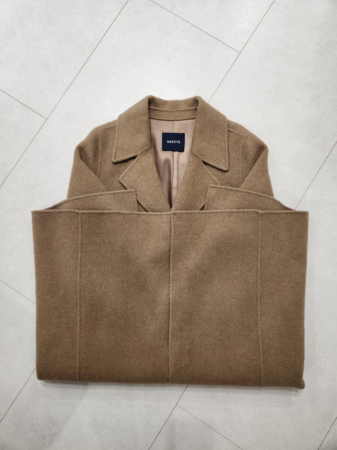 해지스레이디스 울캐시미어 롱코트 상품이미지9