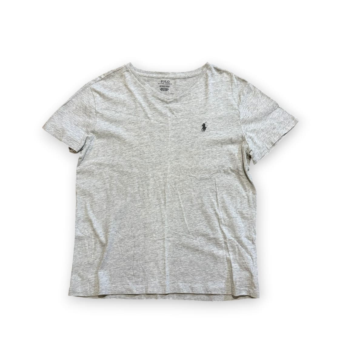 폴로 랄프로렌 그레이 컬러 브이넥 티셔츠 상품이미지1