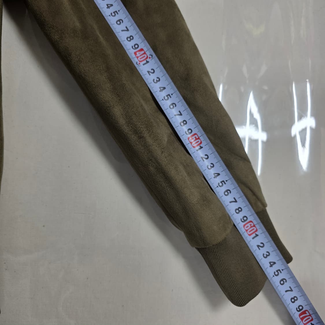 1041 자라맨 카키 스웨이드 터치 항공점퍼 / 남성 S / MA-1 스 상품이미지6