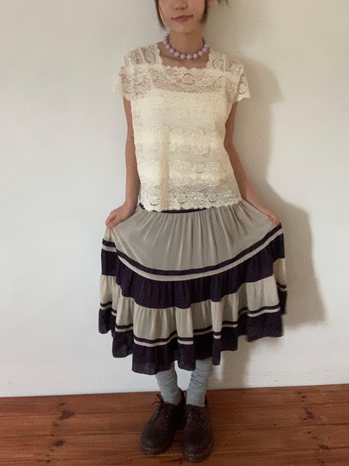Floral Lace Short Sleeve 상품이미지2