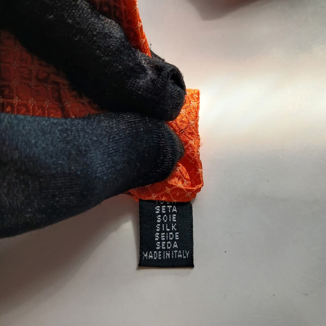 웅가로 실크 오렌지 미니 큐브 넥타이 8.2cm A+등급 A18146
 상품이미지7