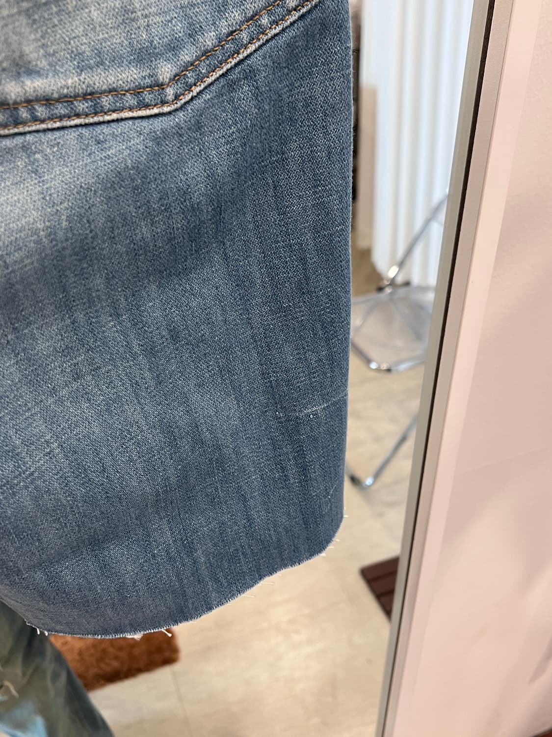 Diesel 디젤 빈티지 컷오프 데님 쇼츠 팬츠 (made Italy) 상품이미지5