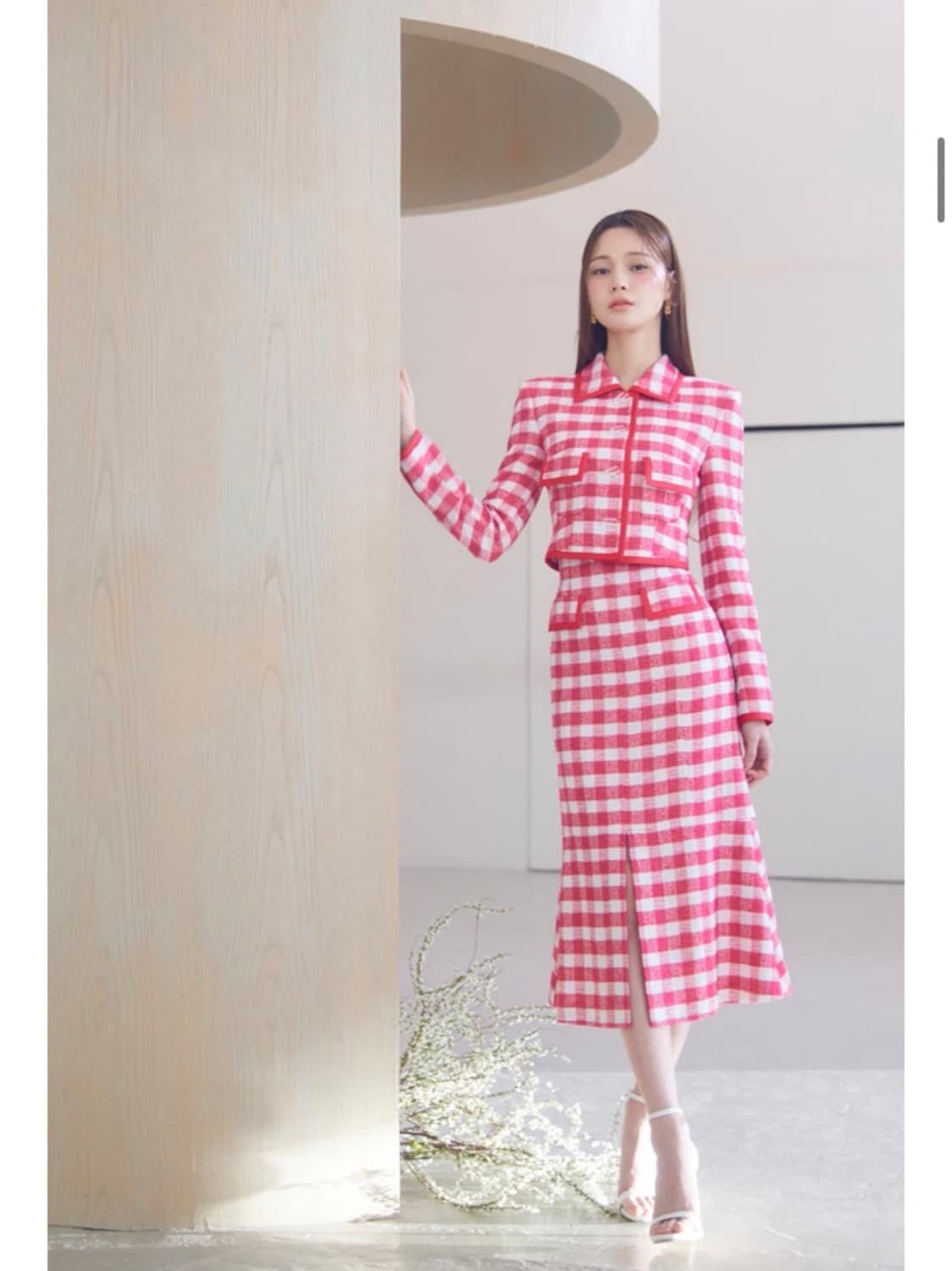 아보아보 트위드 셋업 1사이즈 (김유정 배우 착용) 상품이미지4