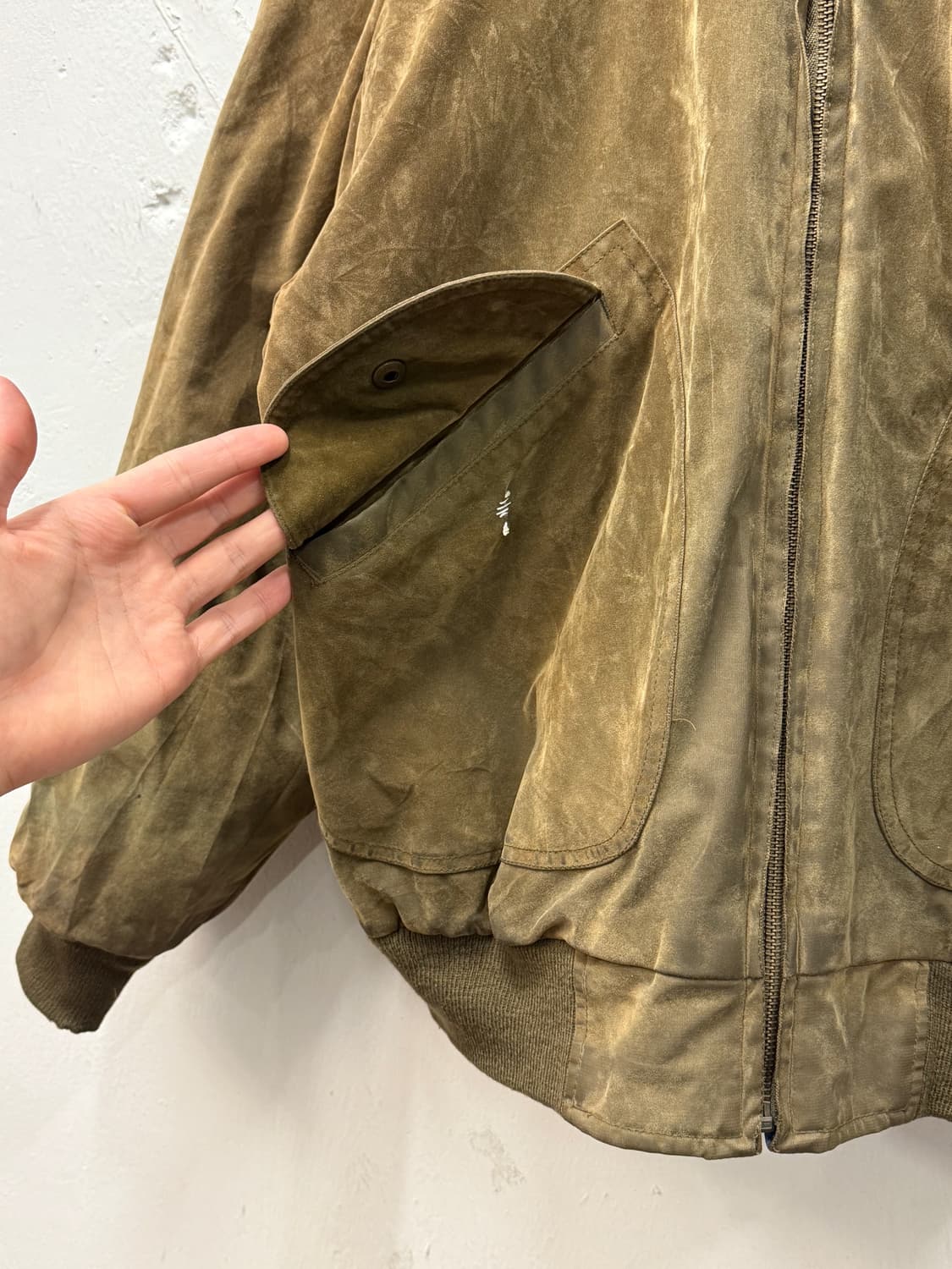 L) Reversible Vintage Zip Bomber Jacket 상품이미지10