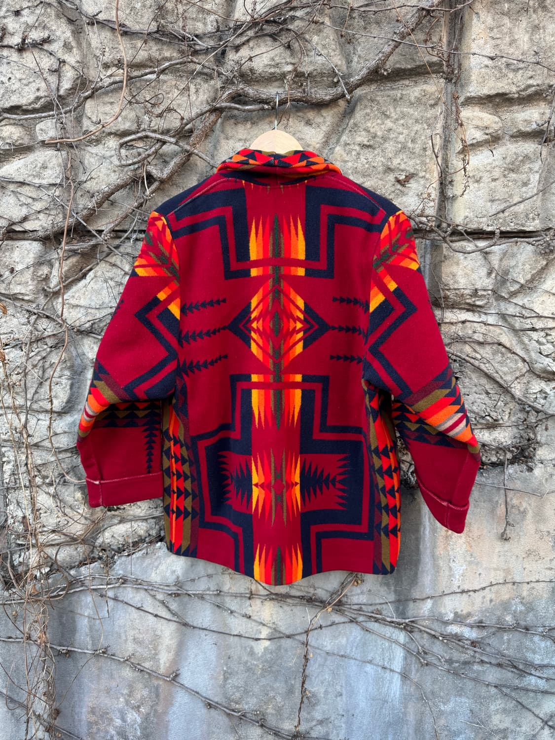 아메리칸 네이티브 빈티지 펜들턴 치프 요셉 패턴 웨스턴 울 치마요 자켓 상품이미지2