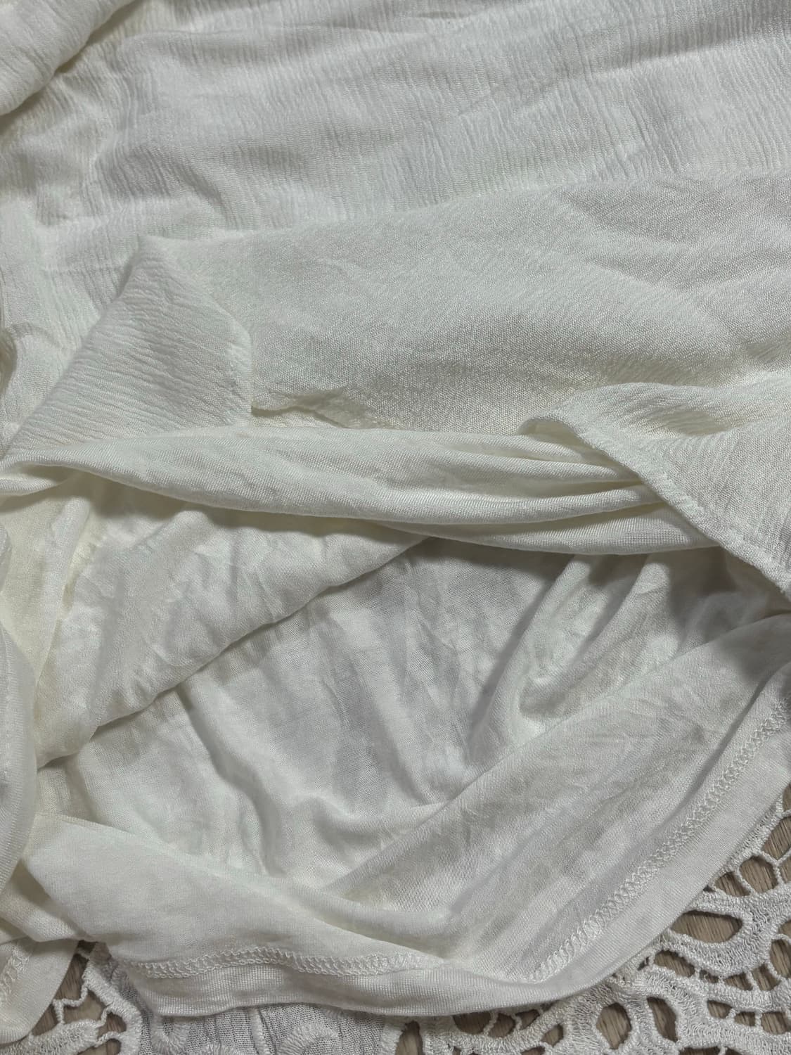 빈티지 INC 화이트 레이스 오프숄더 블라우스 상품이미지6