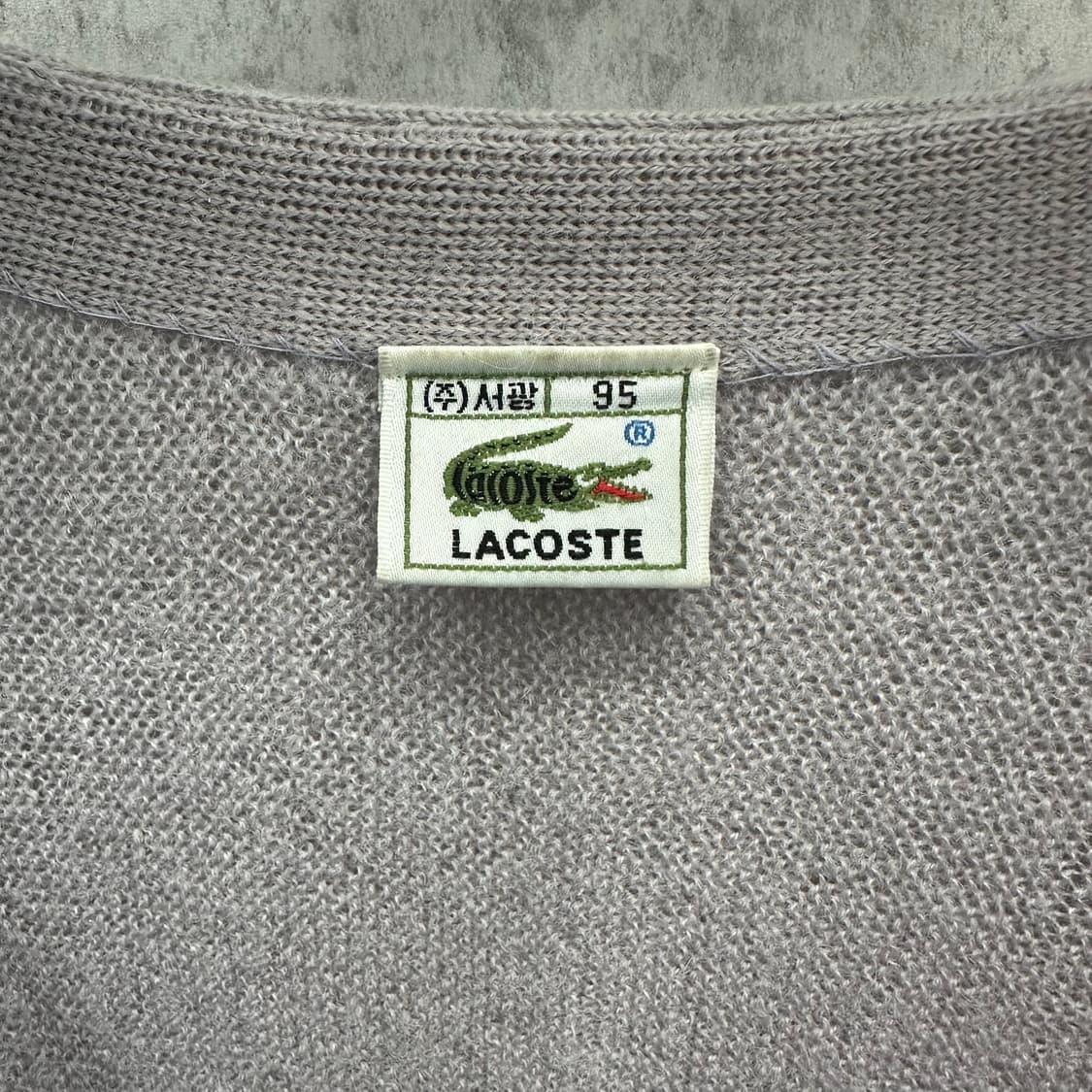 95 라코스테 여자 울 니트 가디건 상품이미지3