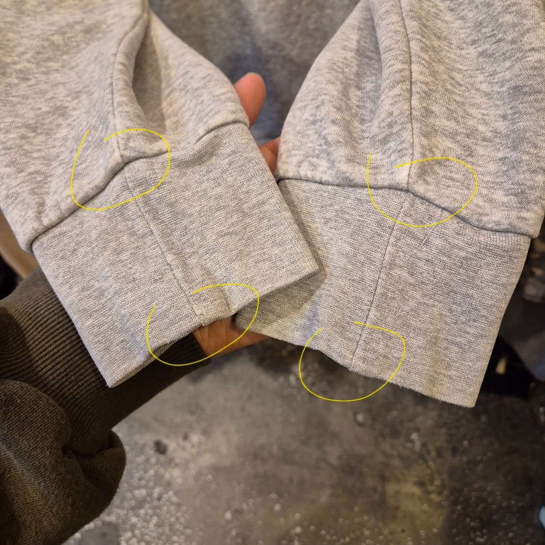 L 아디다스 그레이 후드 상품이미지6