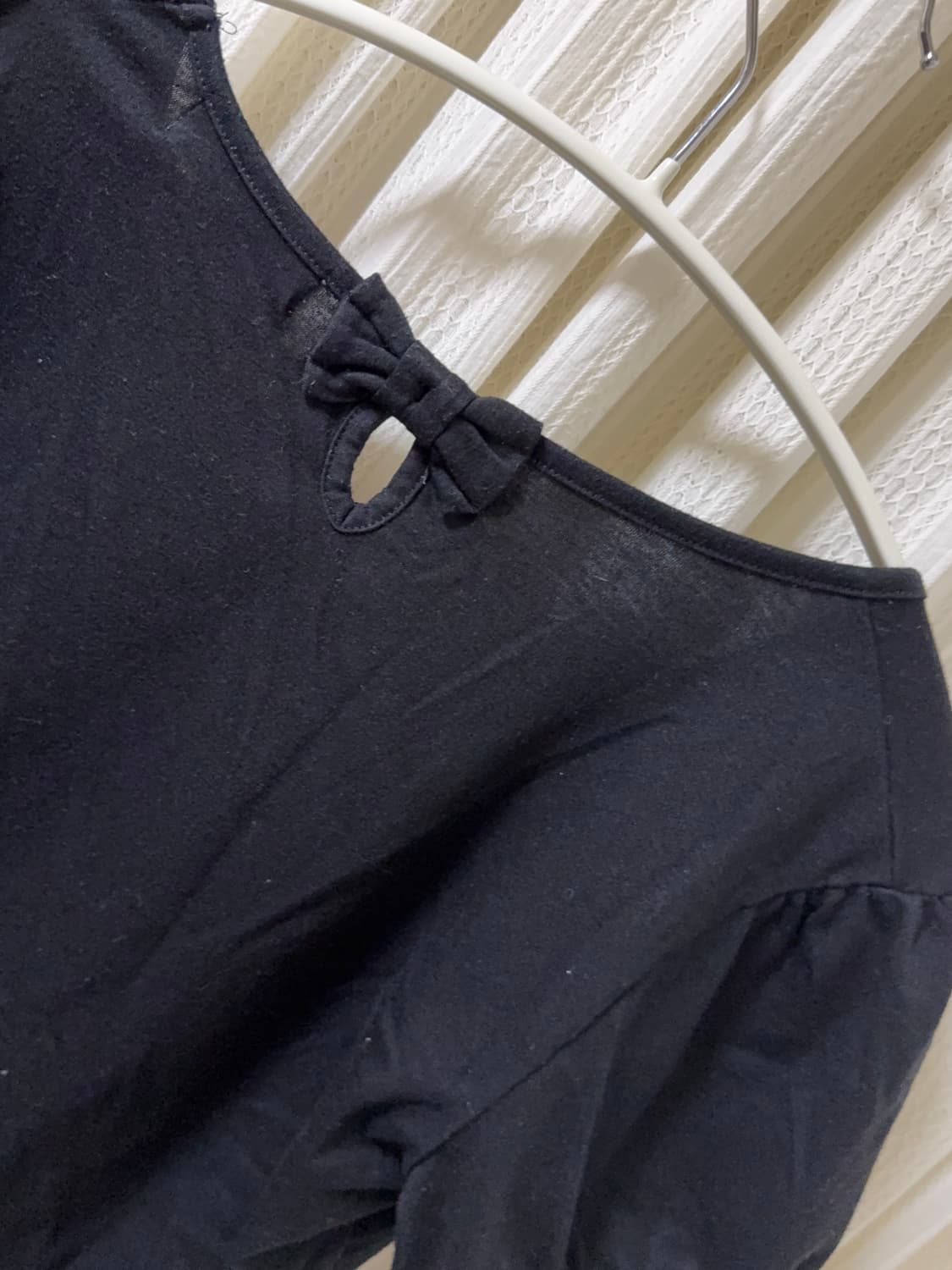 빈티지 모리걸 리본 포인트 반팔티 상품이미지1