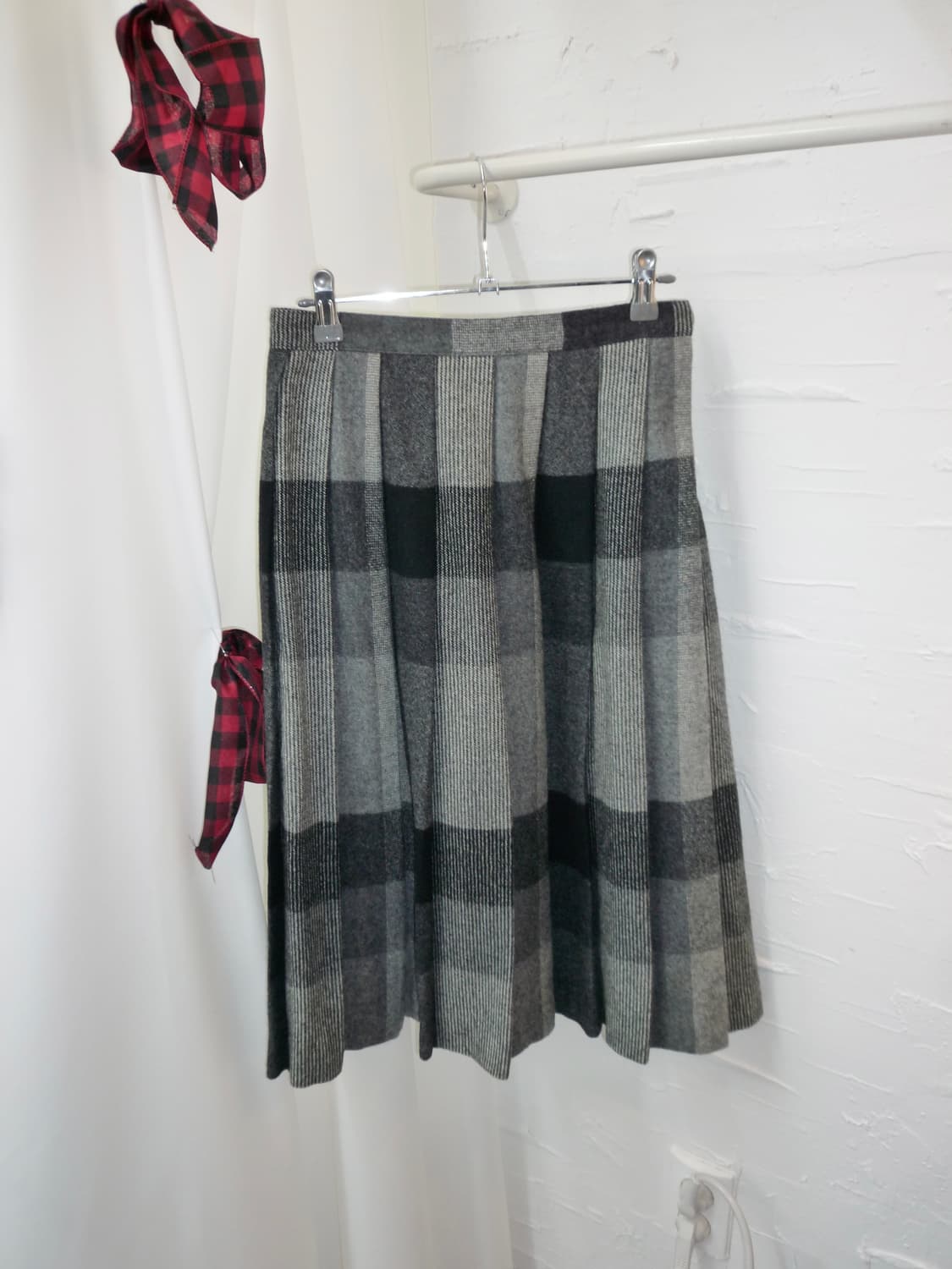 Ash grey Scottish skirt 상품이미지4